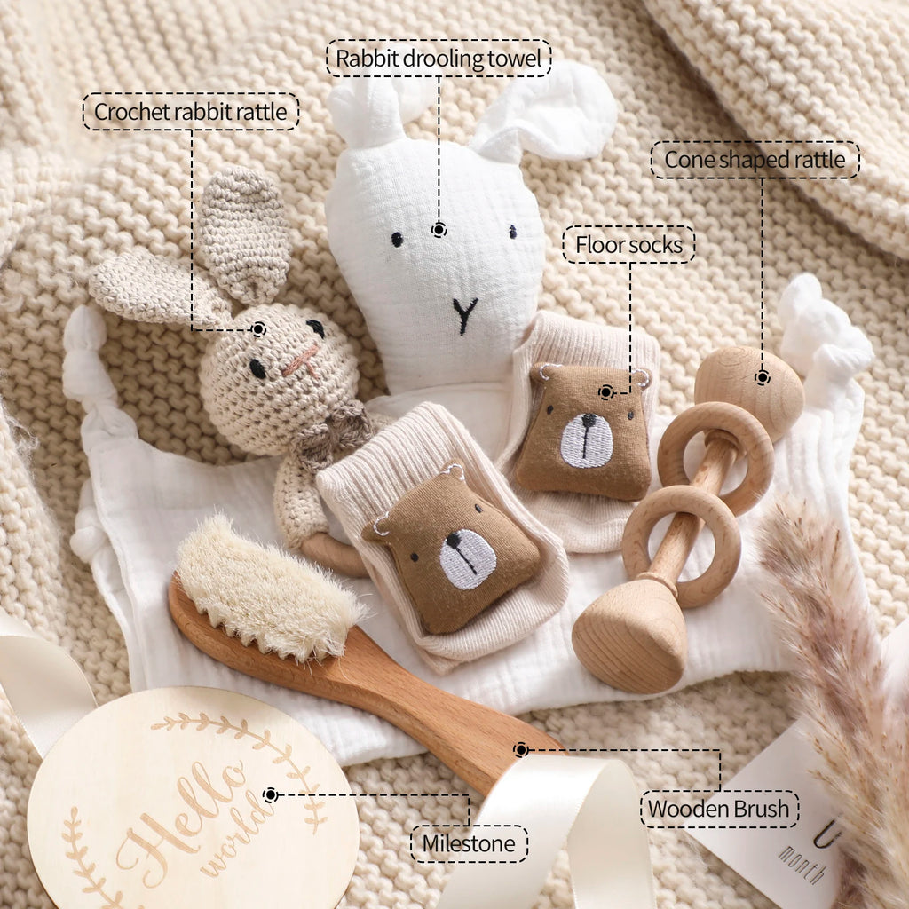 Coffret naissance 7 pièces – Eveil & tendresse