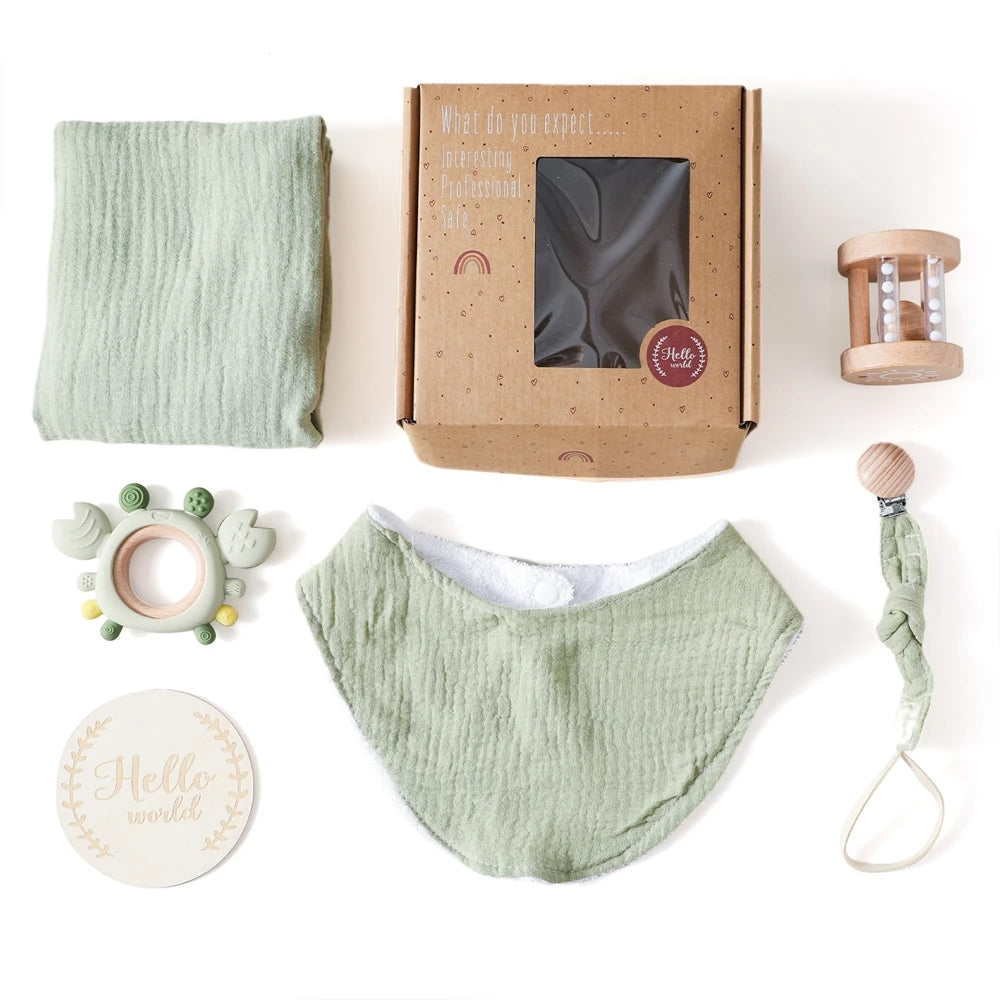 Coffret cadeau bébé complet – Douceur & éveil