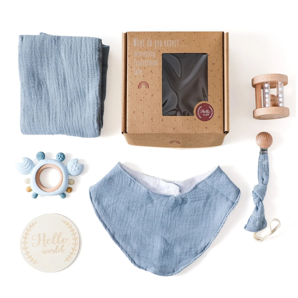 Coffret cadeau bébé complet – Douceur & éveil