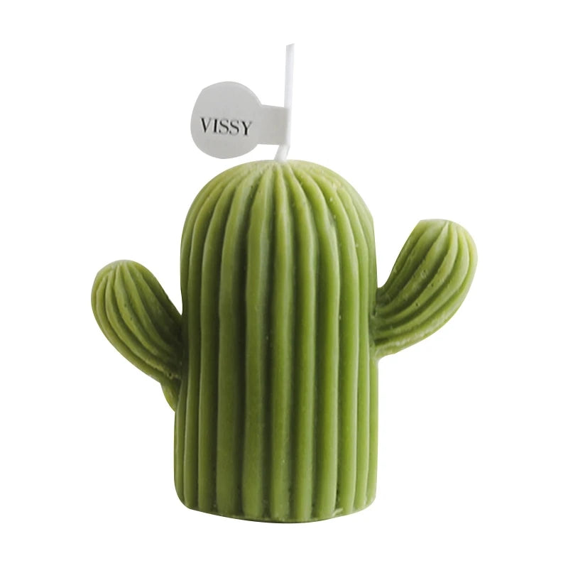 Petite Bougie Quantique Parfumée – Design Cactus
