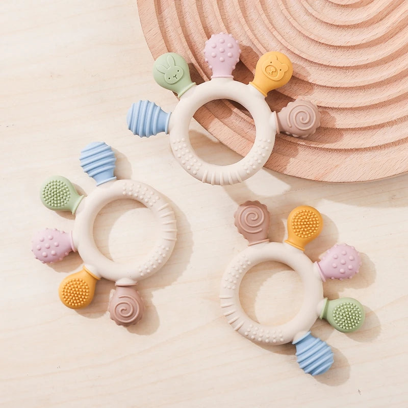 Anneau de dentition en silicone (sans BPA)