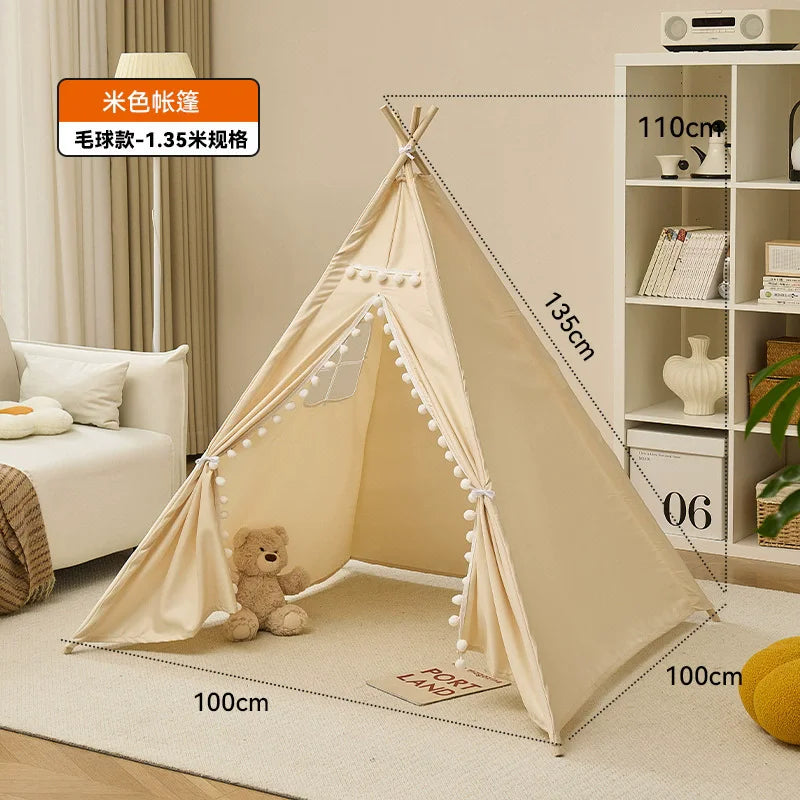 Tente tipi enfant portable – Maisonnette de jeu indoor