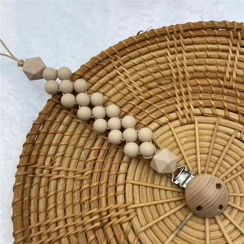 Attache tétine en silicone