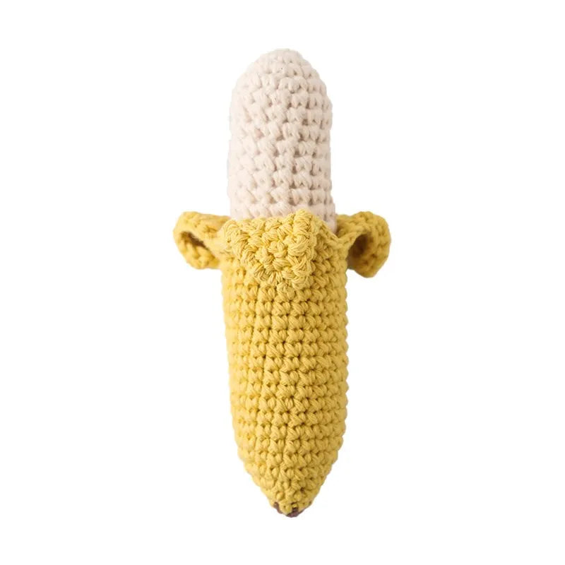 Hochet au crochet – Naturel & sensoriel