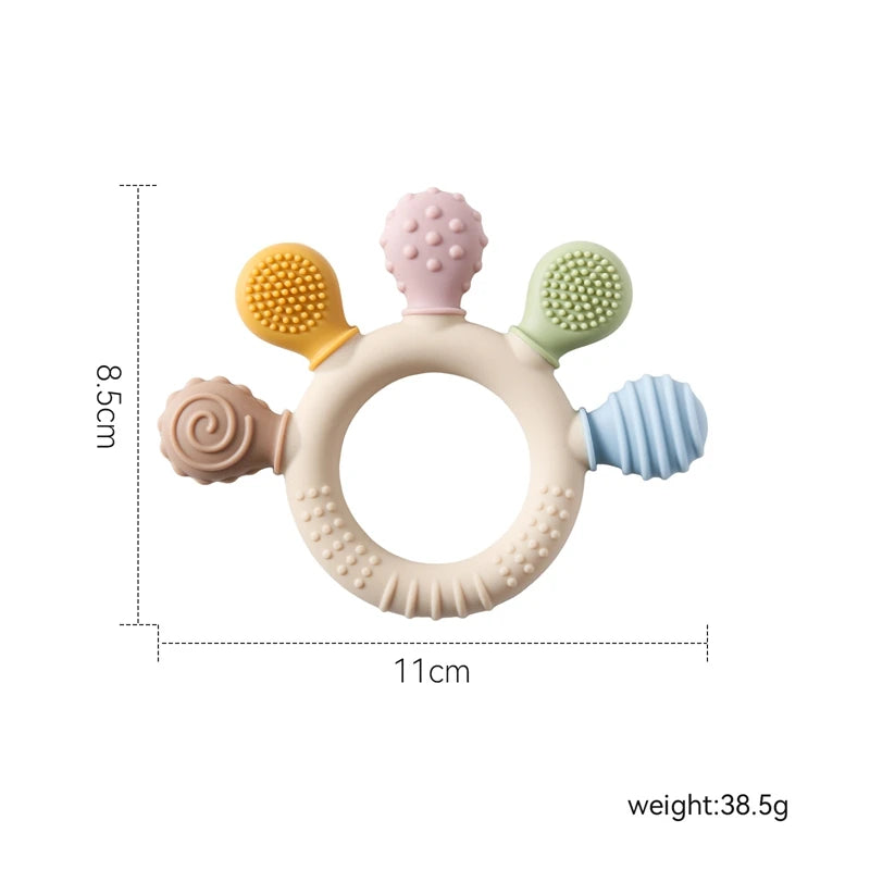 Anneau de dentition en silicone (sans BPA)