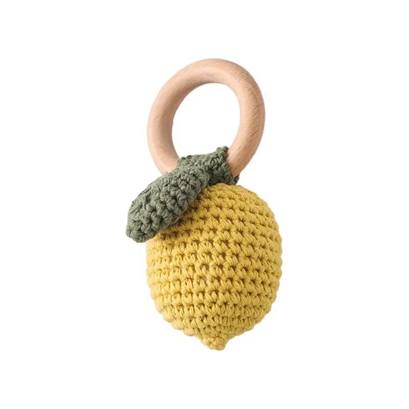 Hochet au crochet – Naturel & sensoriel