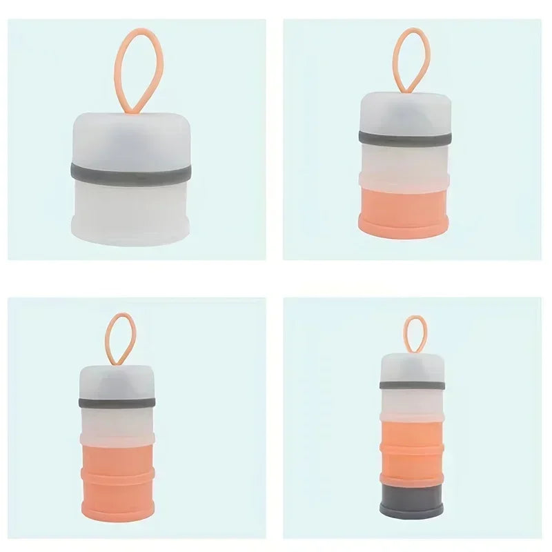 Boîte doseuse de lait bébé portable – 4 compartiments