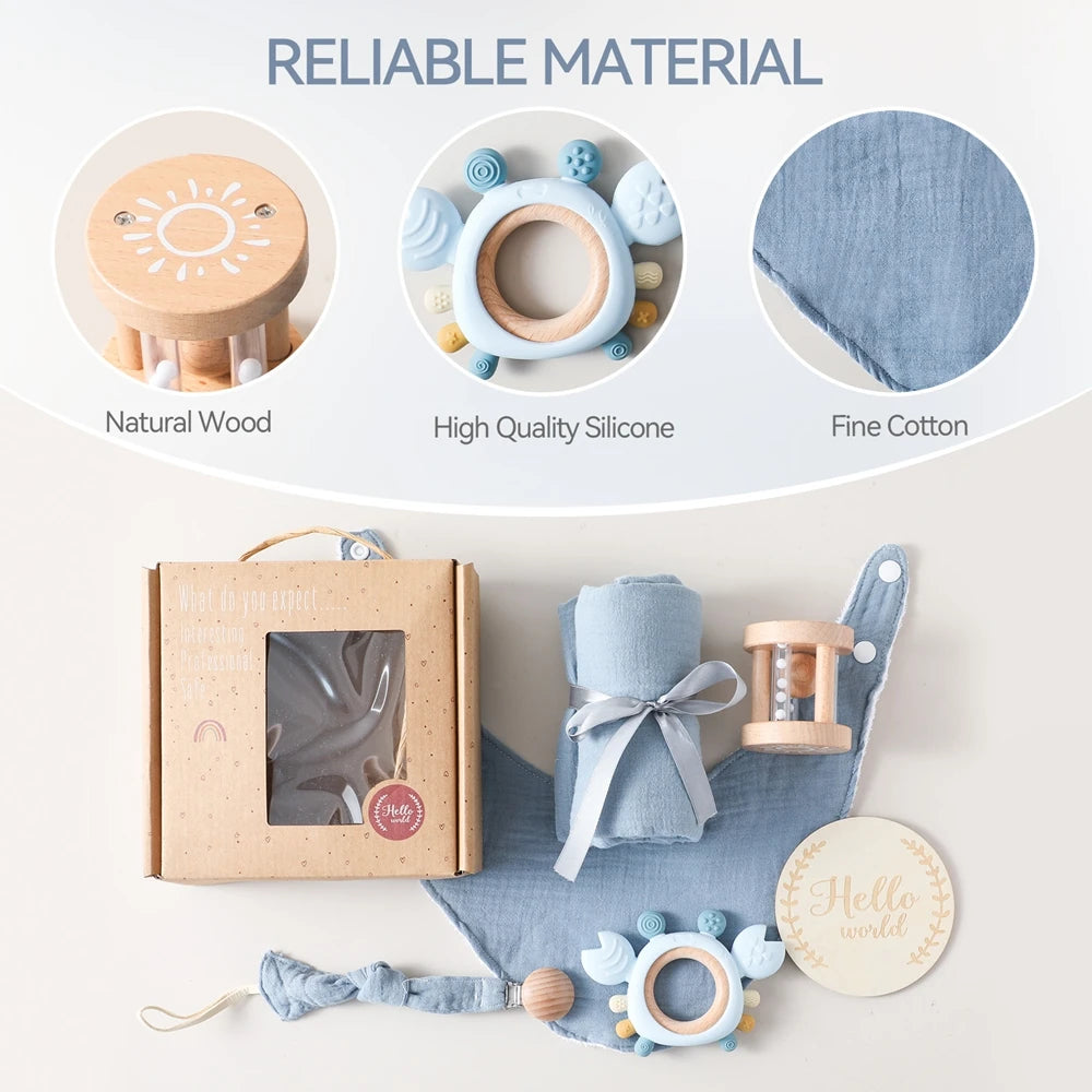 Coffret cadeau bébé complet – Douceur & éveil