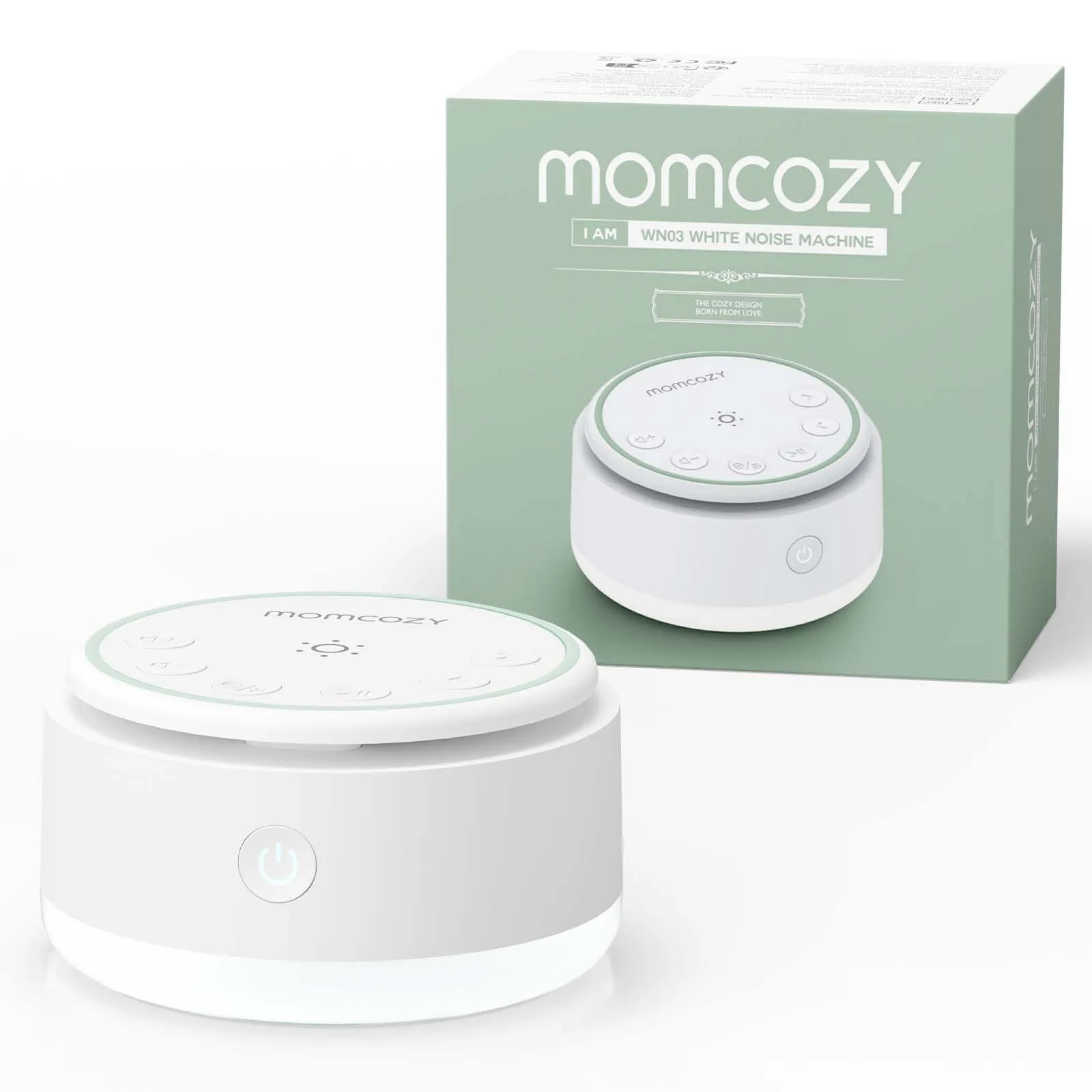 Boite à bruits blancs portable avec veilleuse intégrée MOMCOZY