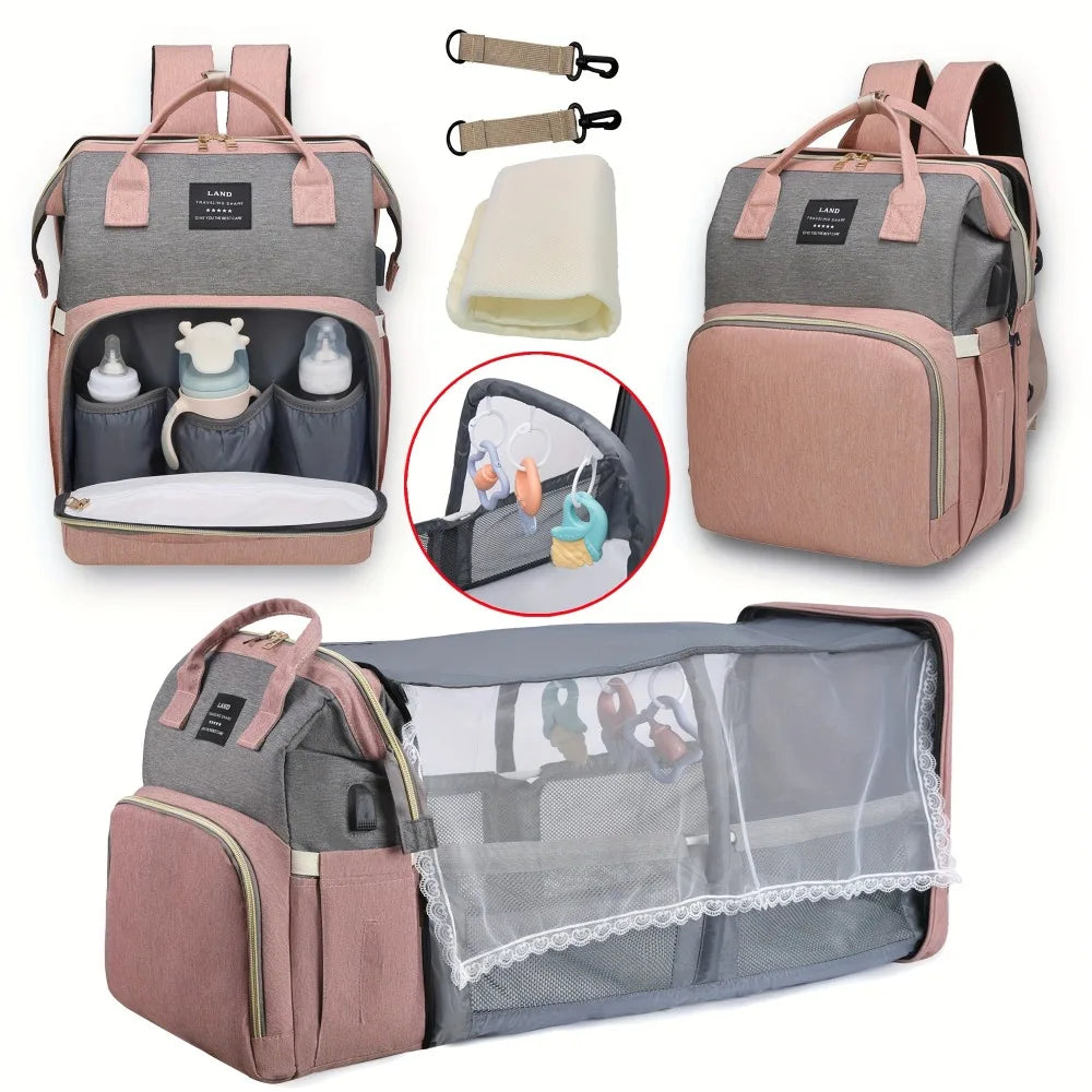 Sac à langer multifonction avec port USB