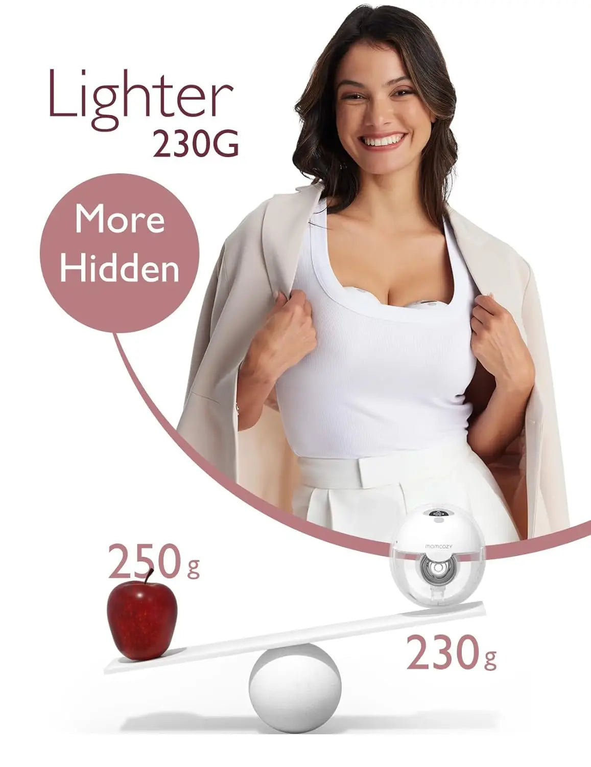 Tire-lait portable et discret MOMCOZY