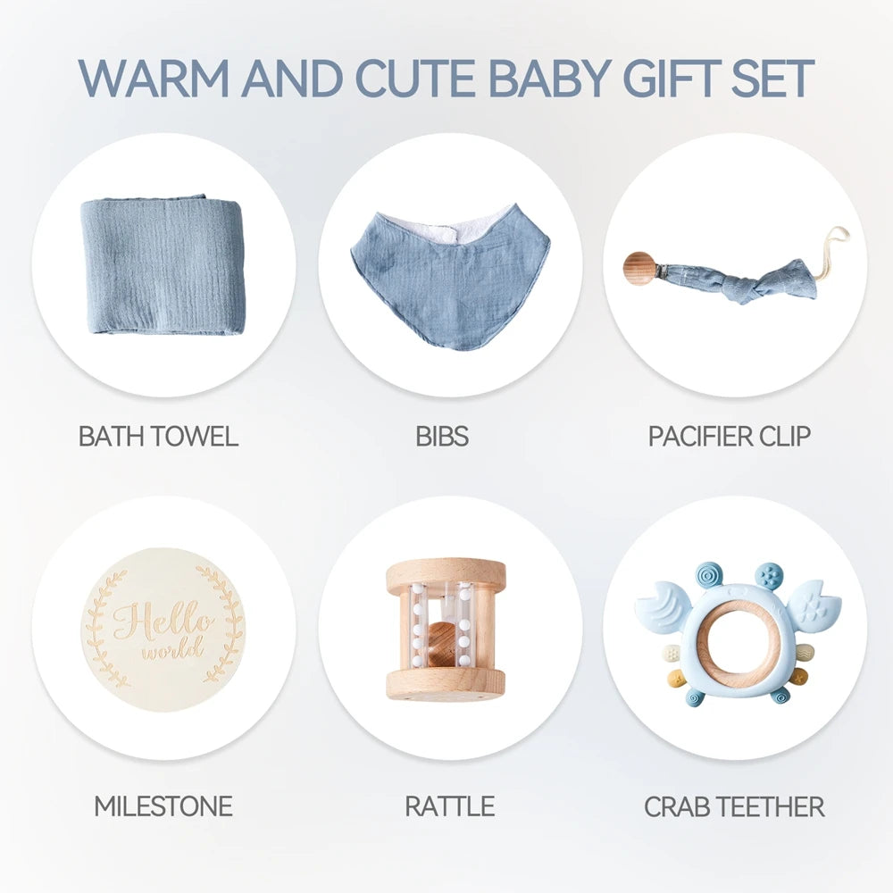 Coffret cadeau bébé complet – Douceur & éveil
