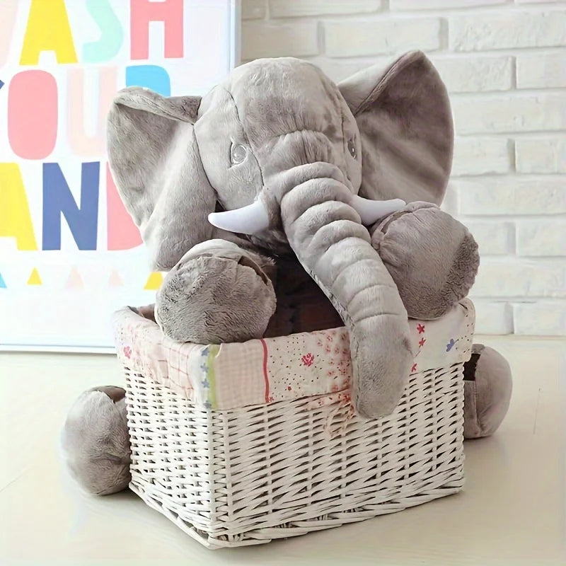 Peluche éléphant douce – Coussin compagnon