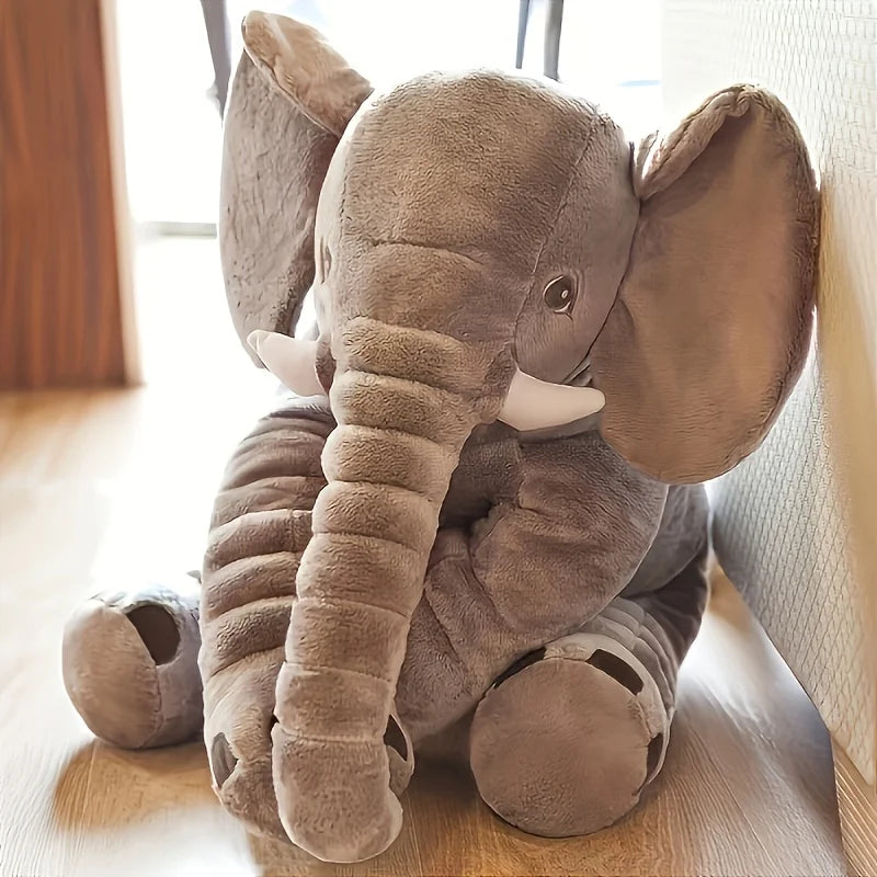 Peluche éléphant douce – Coussin compagnon