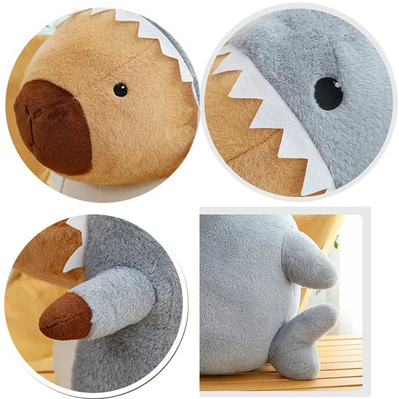 Peluche Capybara Requin – Compagnon original