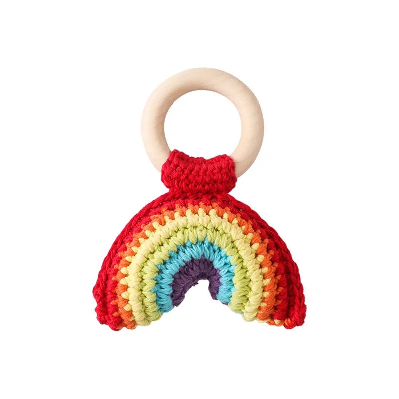 Hochet au crochet – Naturel & sensoriel