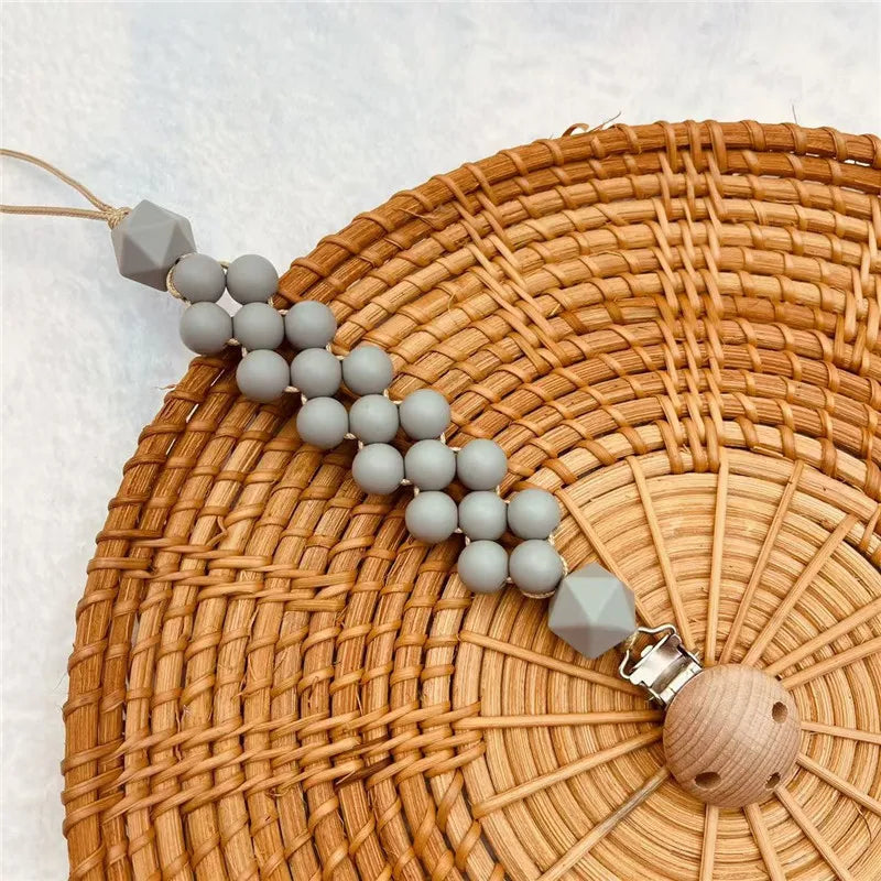 Attache tétine en silicone