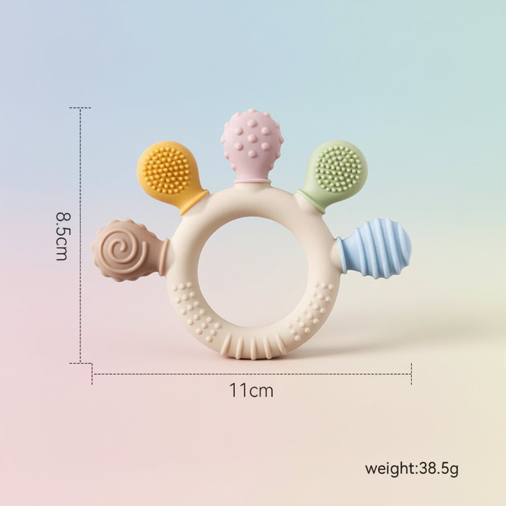 anneau de dentition silicone bébé sans BPA
