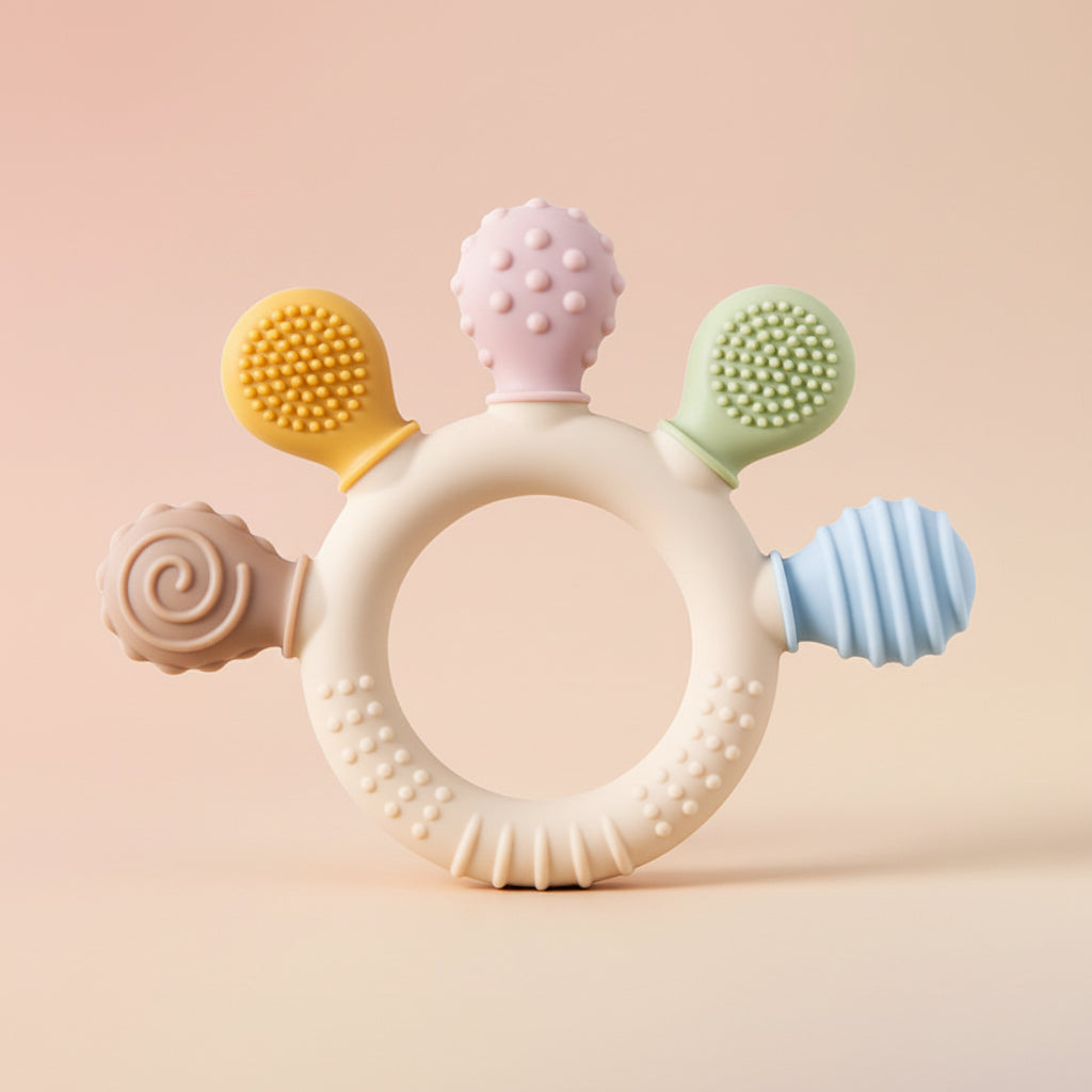 anneau de dentition silicone bébé sans BPA