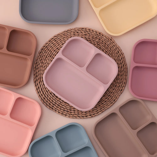 assiette silicone ventouse bébé antidérapante