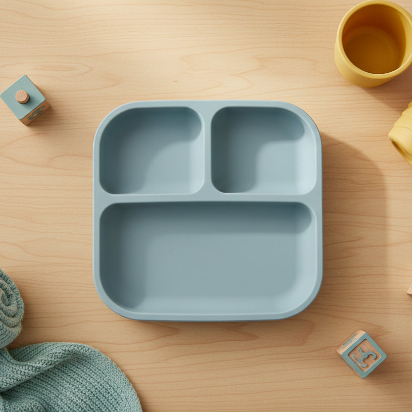 assiette silicone ventouse bébé antidérapante