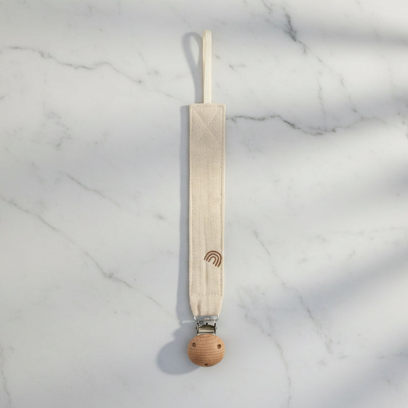 Attache tétine en coton doux – Clip sécurisé pour bébé