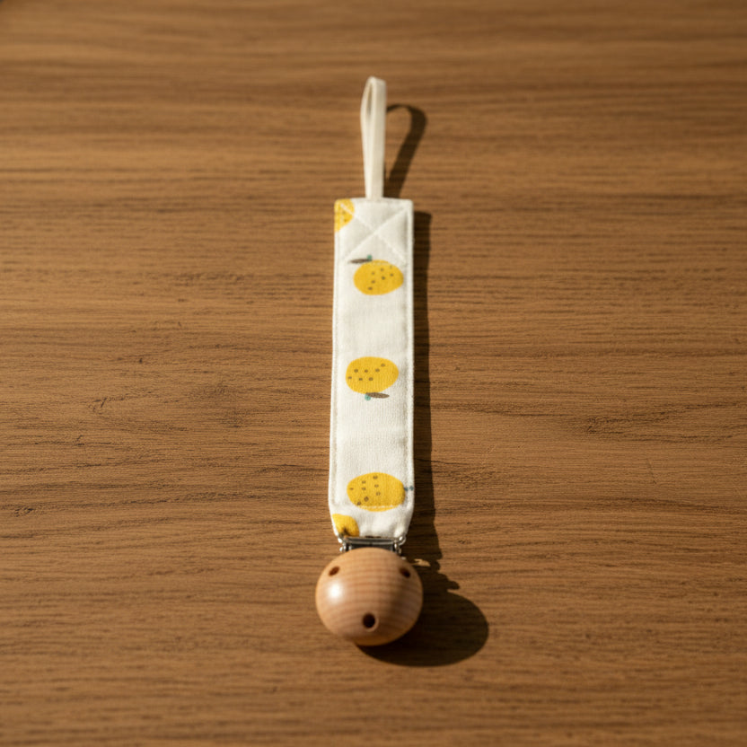 Attache tétine en coton doux – Clip sécurisé pour bébé