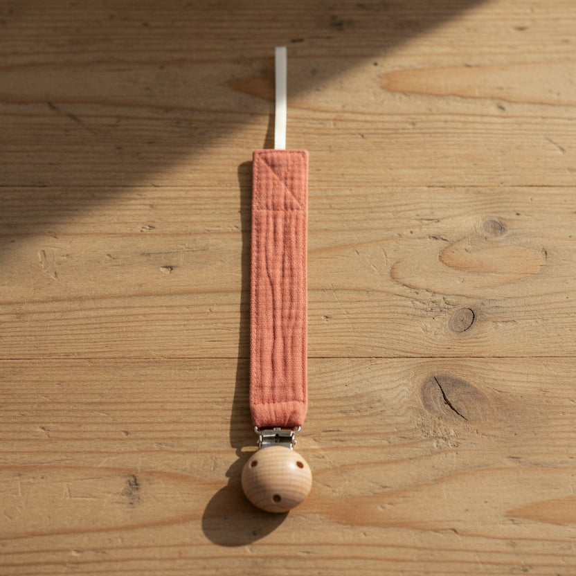 Attache tétine en coton doux – Clip sécurisé pour bébé