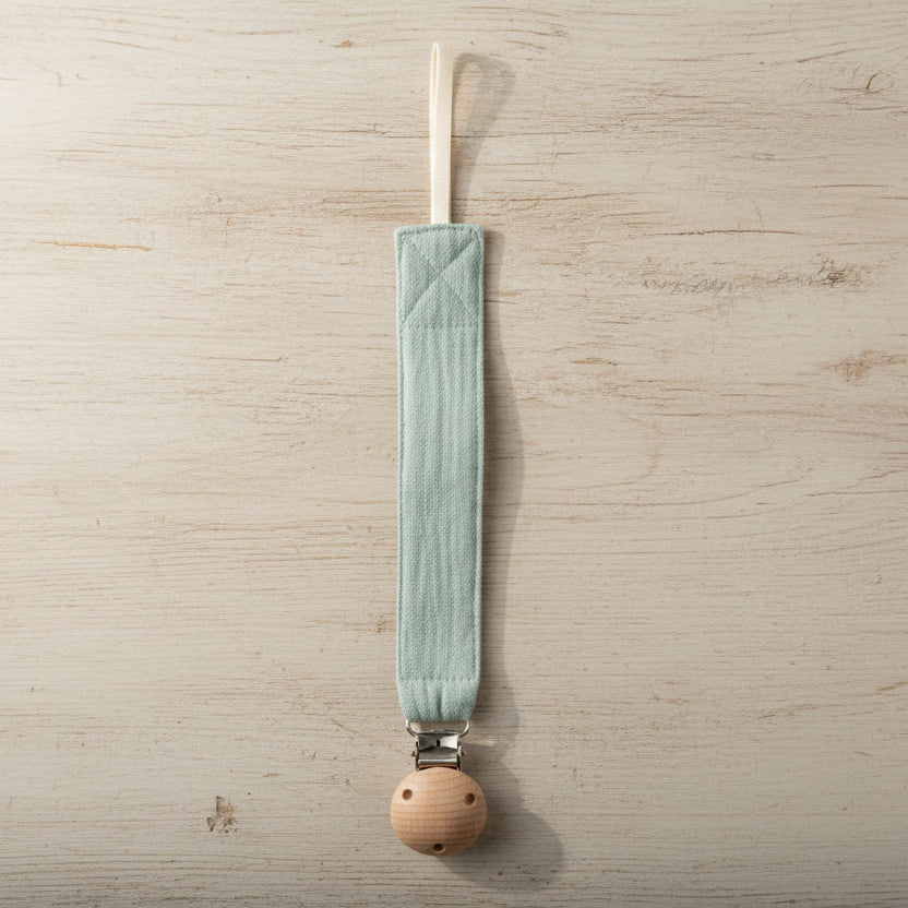 Attache tétine en coton doux – Clip sécurisé pour bébé