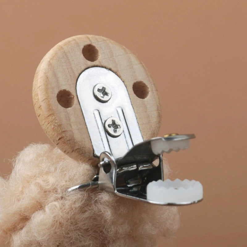 attache tétine mouton clip sécurisé bébé