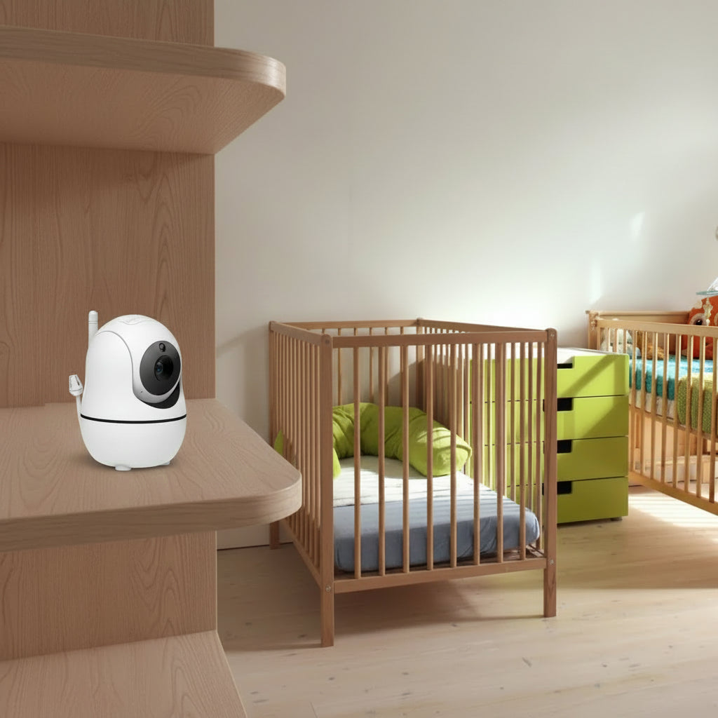 Babyphone vidéo 5 pouces avec écran HD et caméra orientable