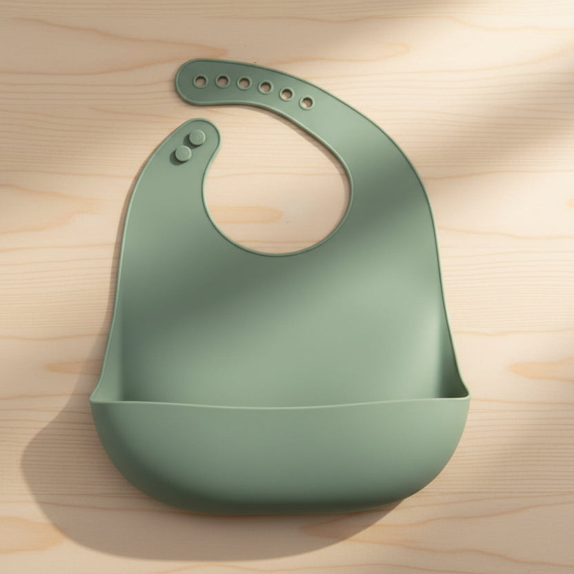 Bavoir silicone bébé impermeable