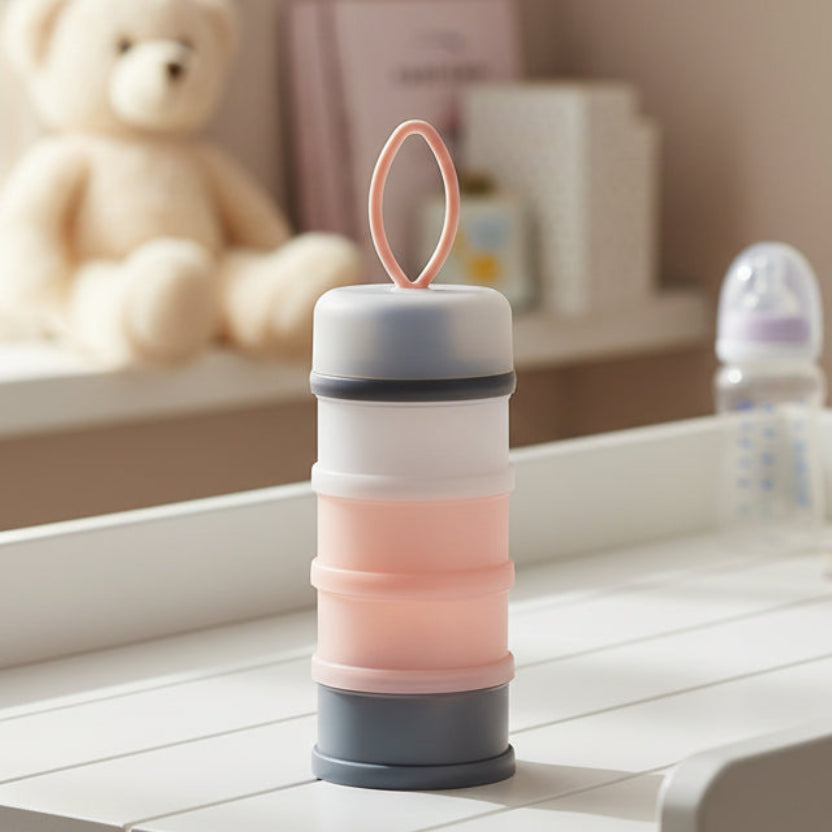 Boite doseuse de lait portable 4 compartiments