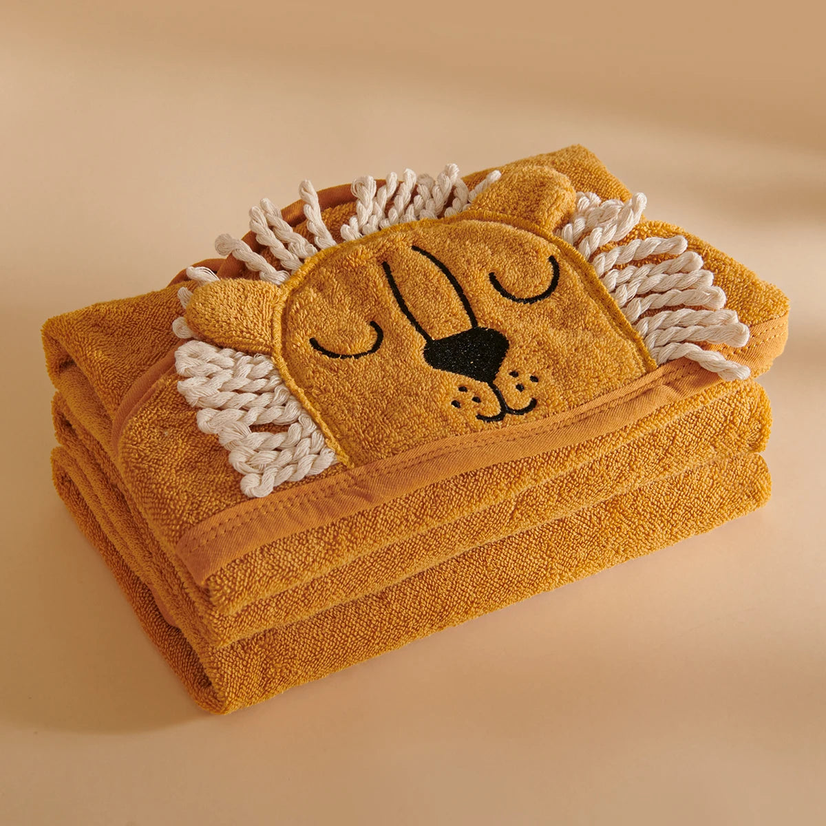 Cape de bain bébé 90×90 cm – Douceur & absorption