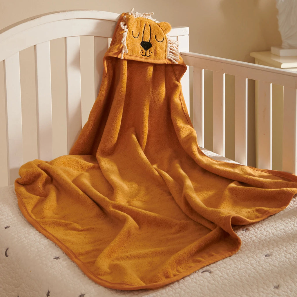 Cape de bain bébé 90×90 cm – Douceur & absorption