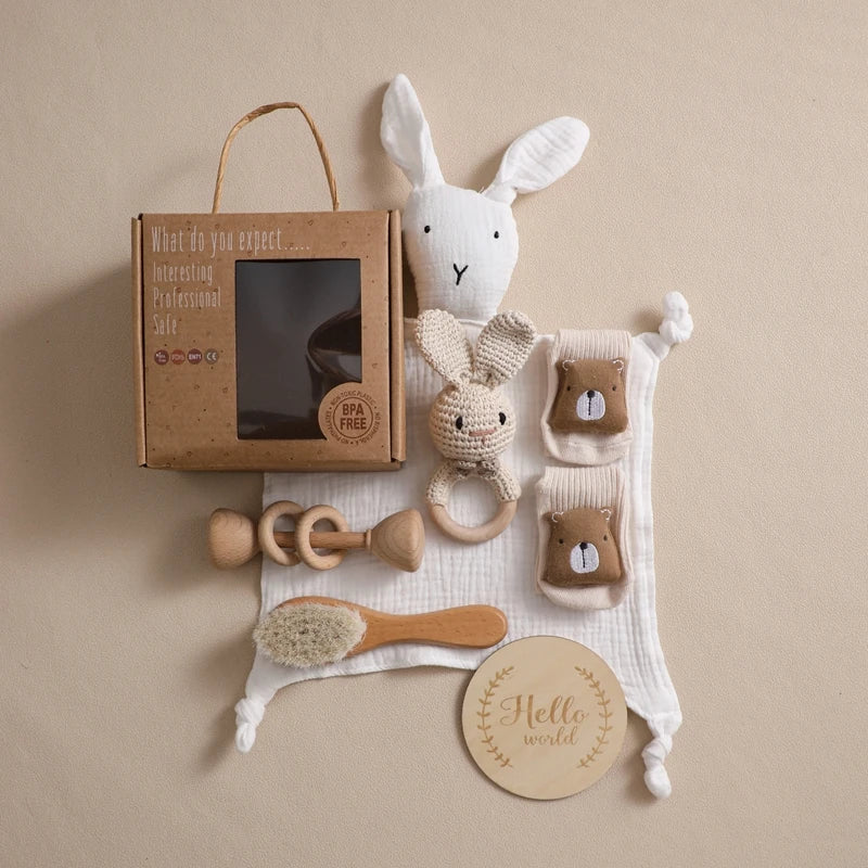 Coffret naissance 7 pièces – Eveil & tendresse