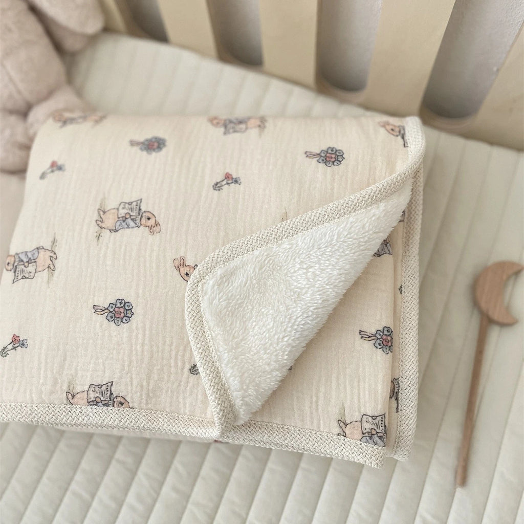 Couverture d'hier bébé coton molletonné