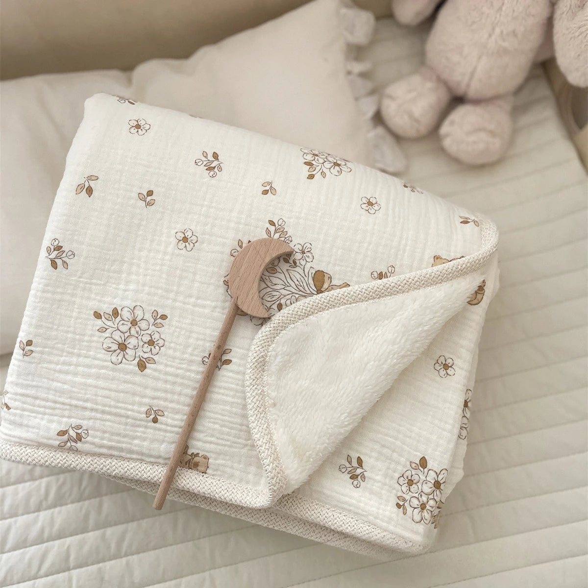 Couverture d'hier bébé coton molletonné