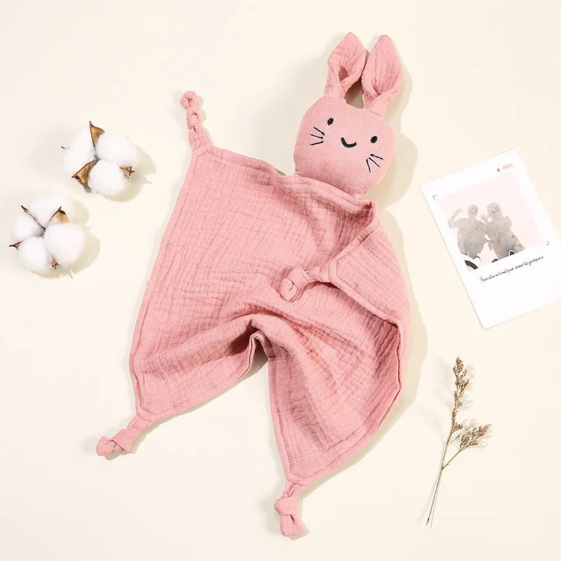 Doudou lange en mousselin bébé lapin
