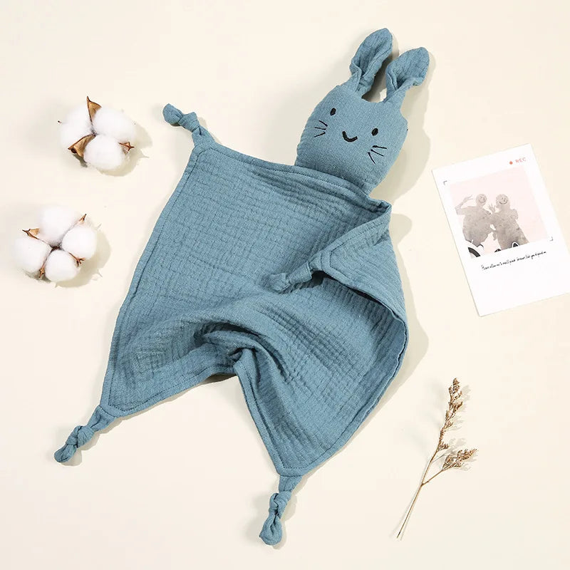 Doudou lange en mousselin bébé lapin