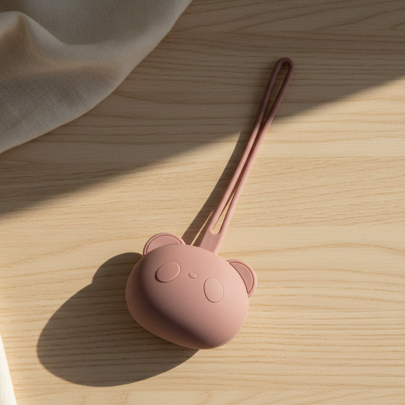 Boite à tétine en silicone panda sans BPA