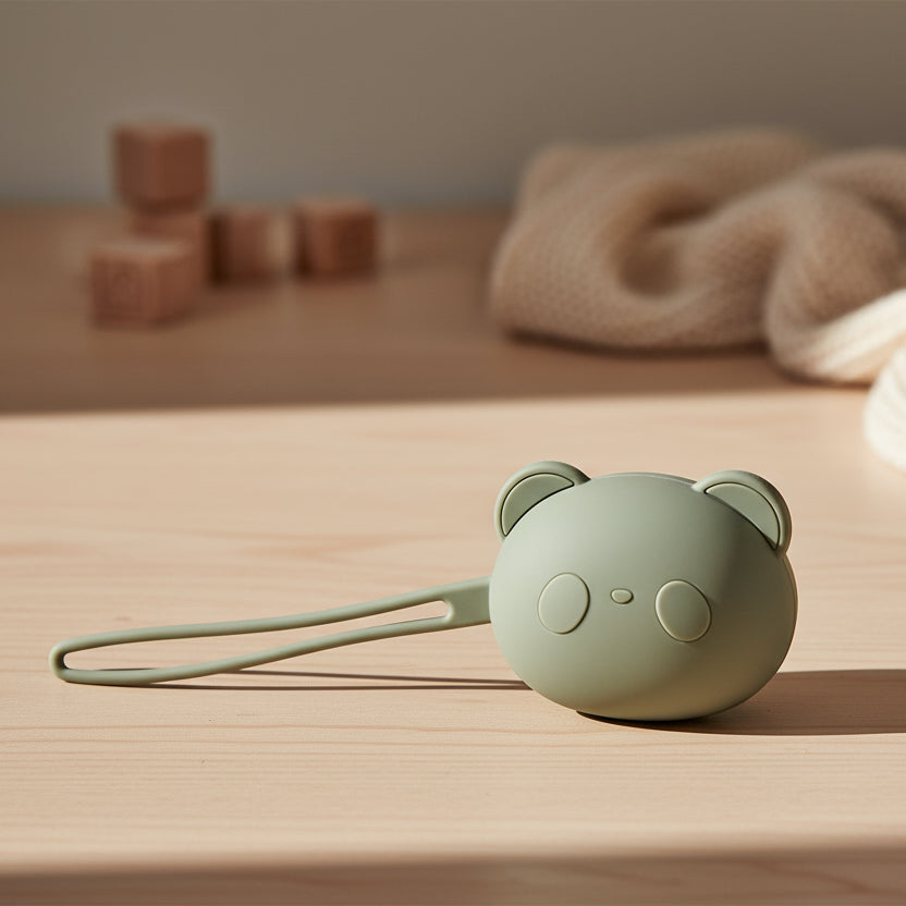 Boite à tétine en silicone panda sans BPA