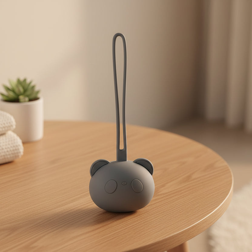 Boite à tétine en silicone panda sans BPA
