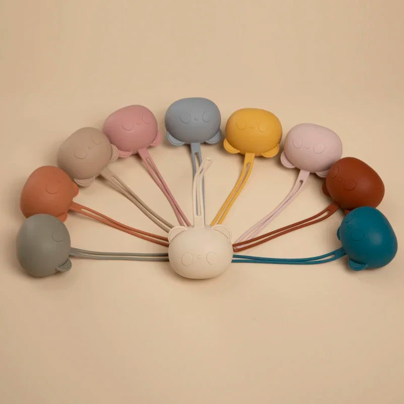 Boite à tétine en silicone panda sans BPA