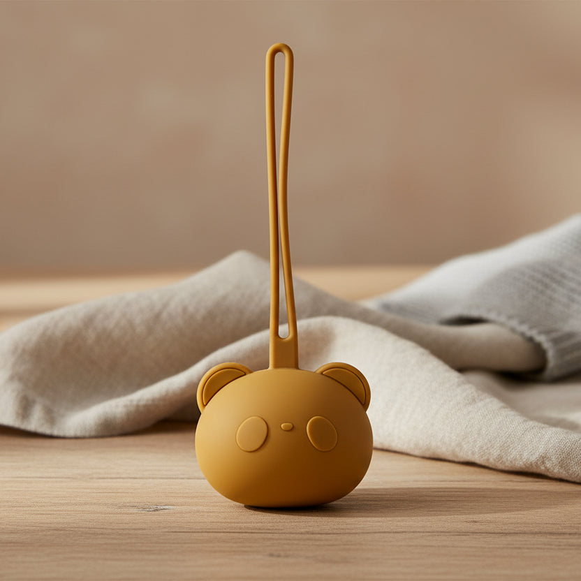 Boite à tétine en silicone panda sans BPA
