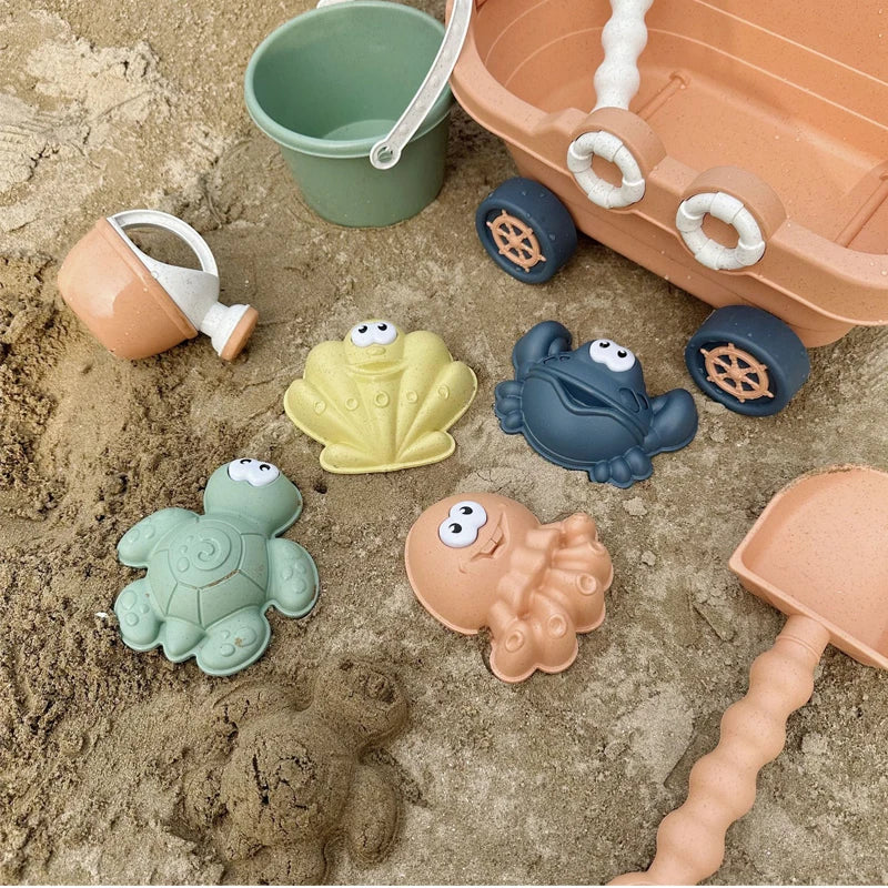 Seau et pelle plage enfant plastique écologique non toxique