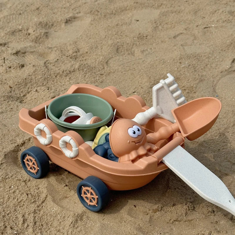 Seau et pelle plage enfant plastique écologique non toxique