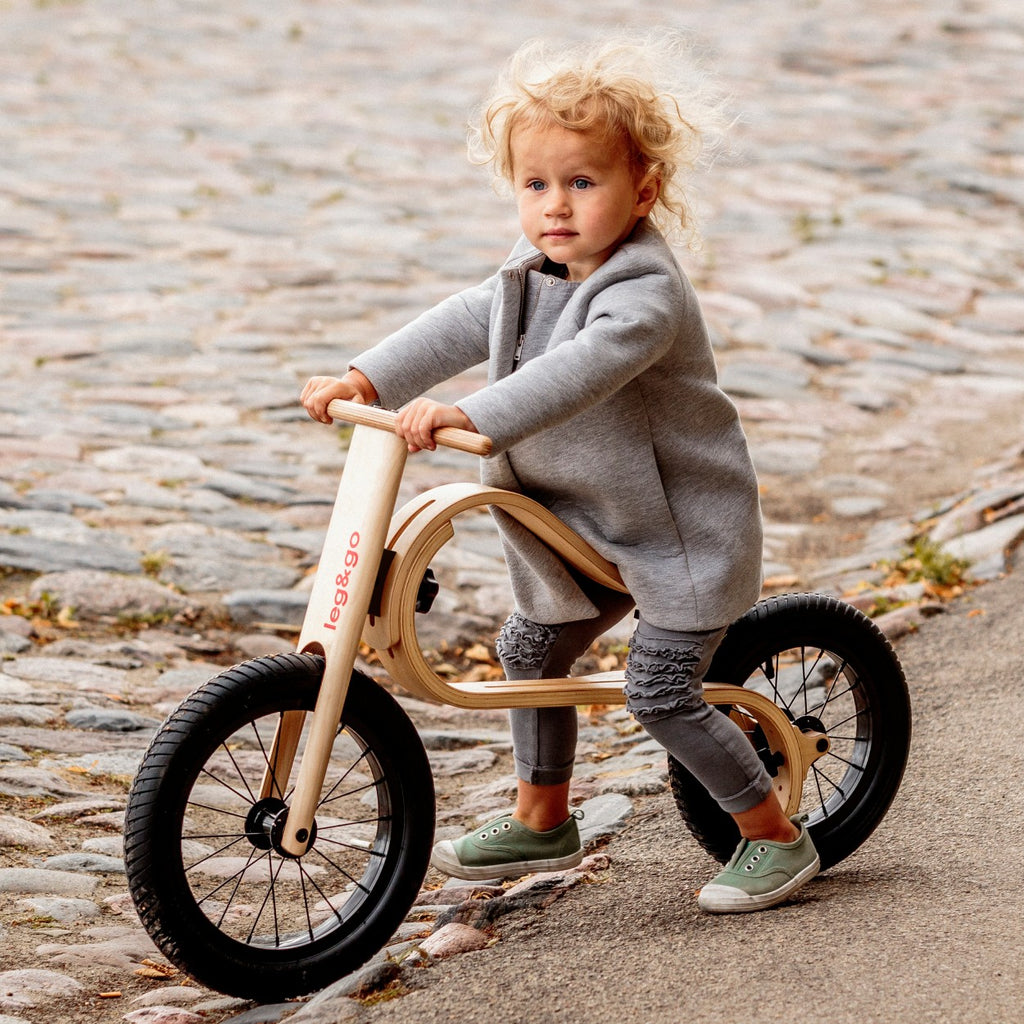 Vélo d'équilibre Leg&Go 3en1 en bois pour enfant