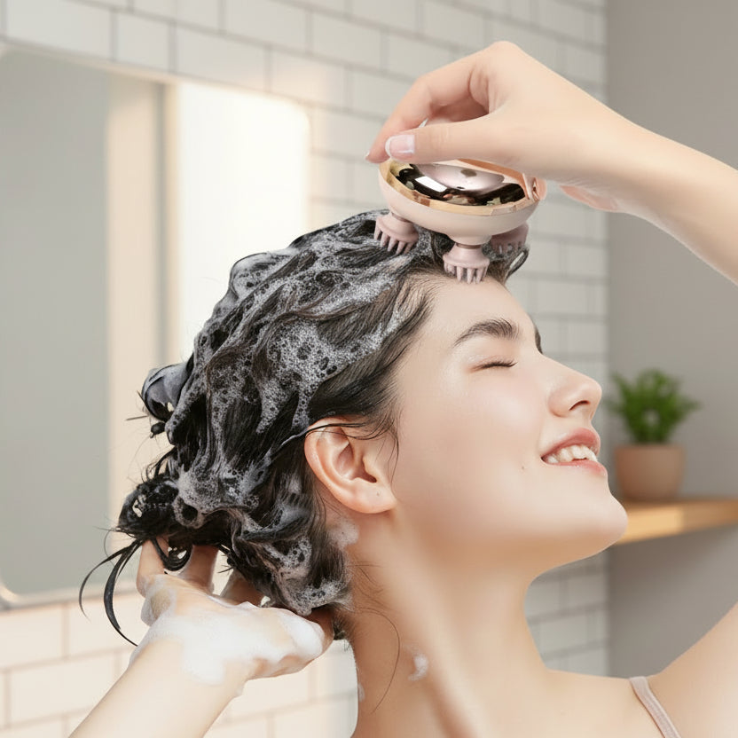 Masseur de tête relaxant rechargeable