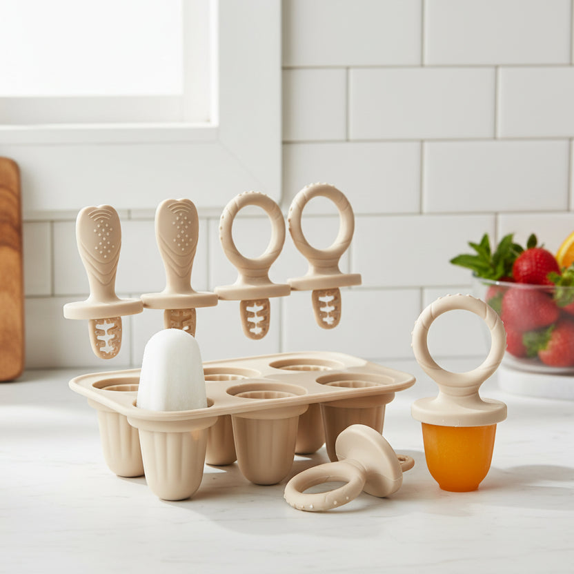 Moule à glace bébé en silicone 6 compartiments